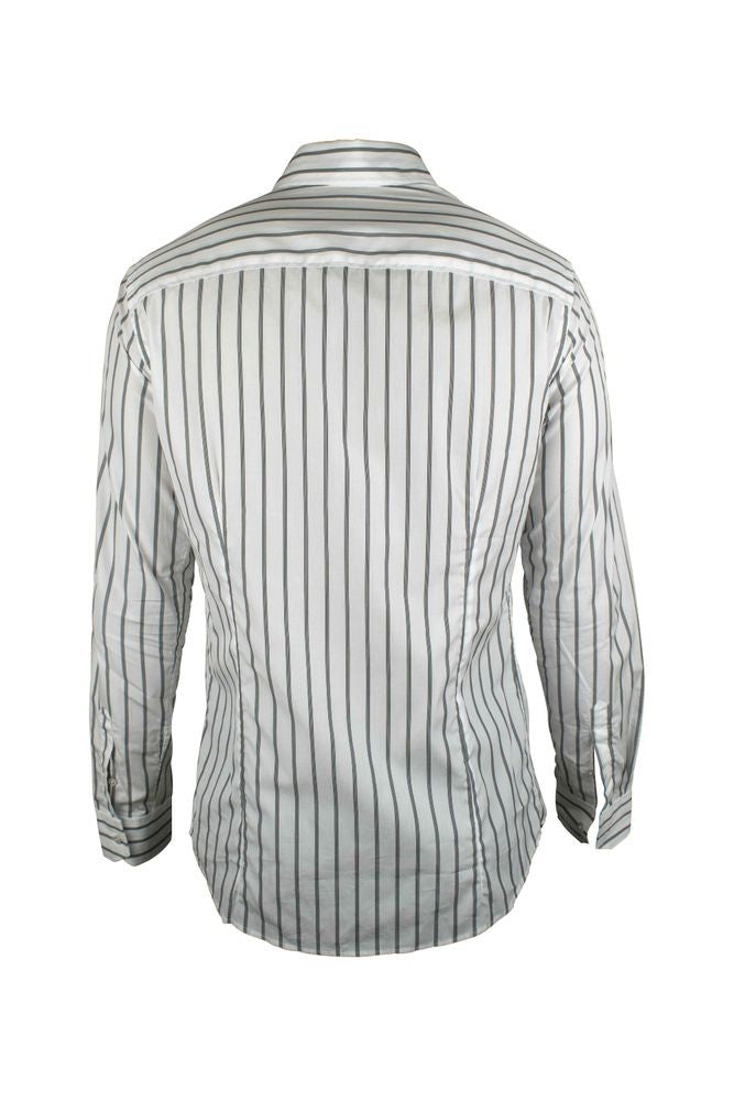 Moorer Slim Fit White Cotton Shirt