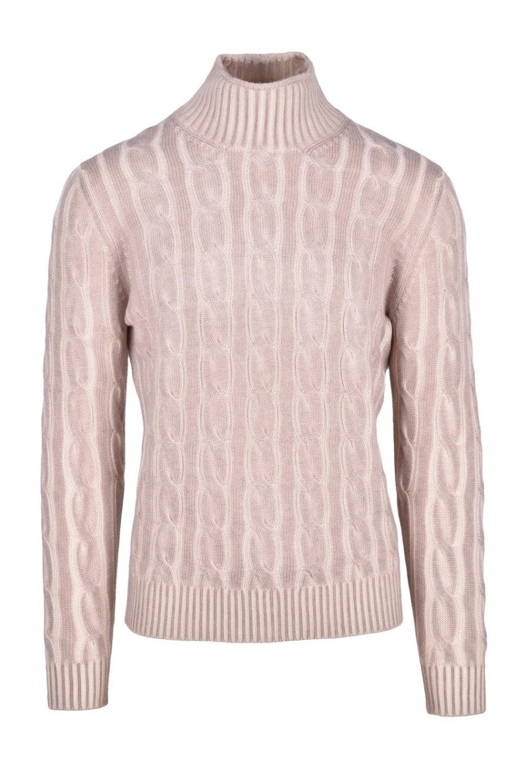 Kangra Cable Knit Turtleneck - Beige