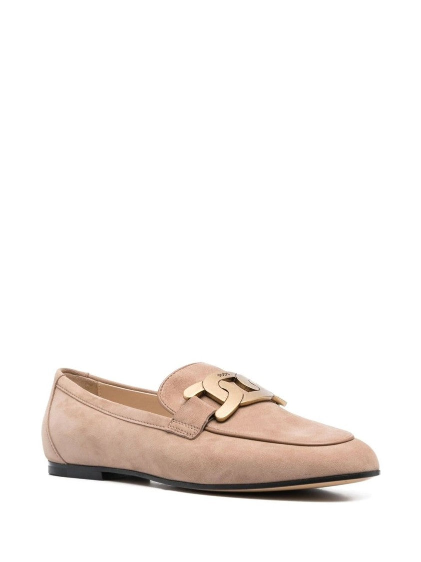 Tod's Logo Leather Loafers