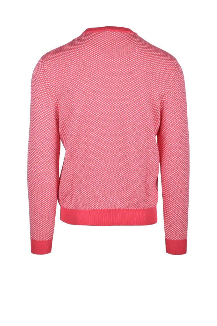 Heritage Red Crewneck Cotton Sweater