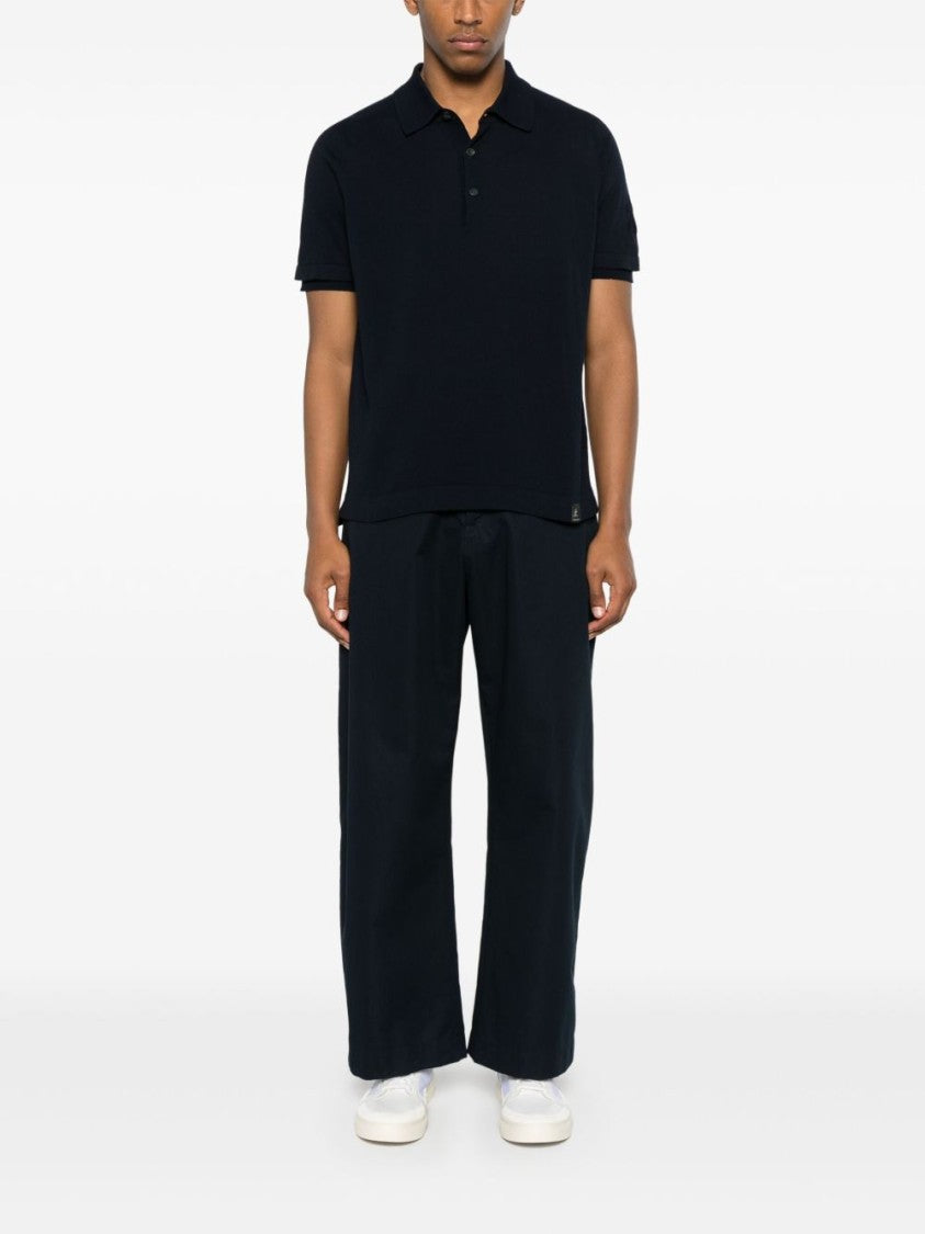 Premiata Classic Collar Polo Shirt With Subtle Texture