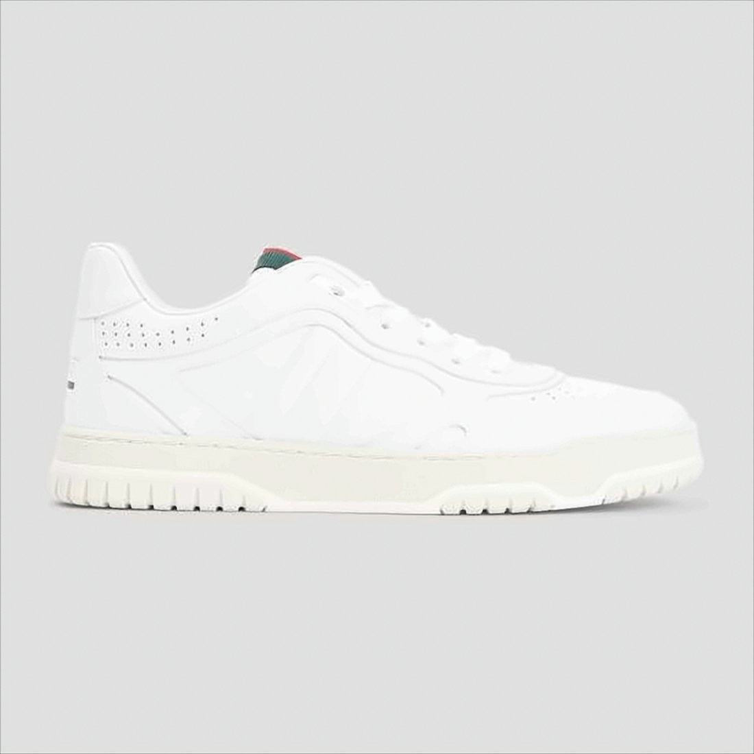 Gucci Leather Sneakers With Distinctive Striped Detail