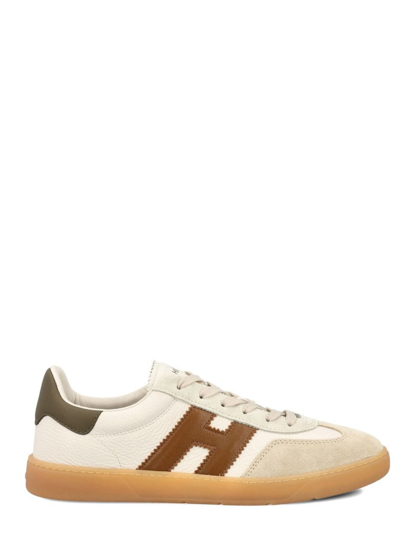 Hogan Low-Top Sneakers With Textured Material And Logo Detail