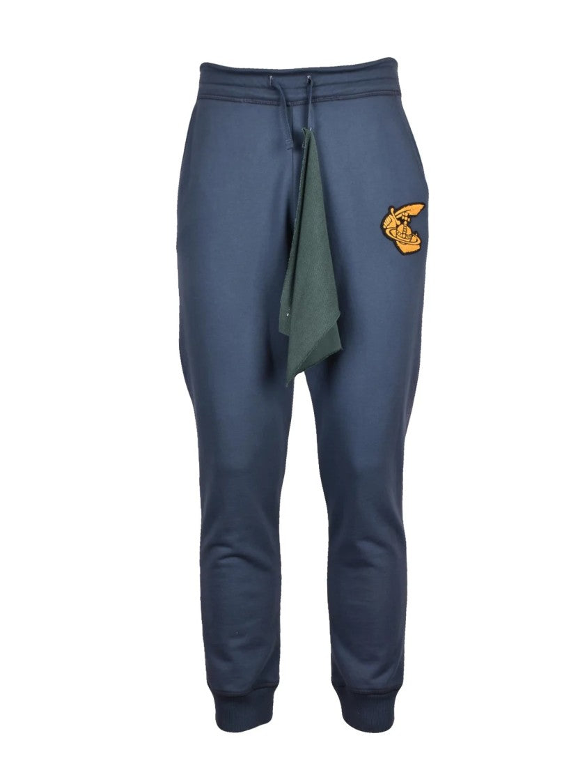 Vivienne Westwood Anglomania Relaxed-Fit Cotton Sweatpants With Embroidered Emblem