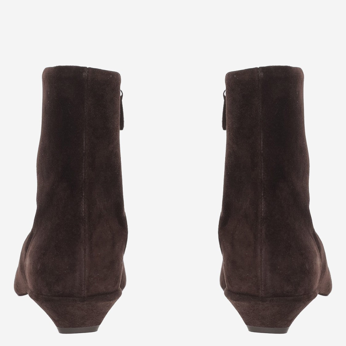 Paris Texas Dark Brown Pointed Toe Leather Boots