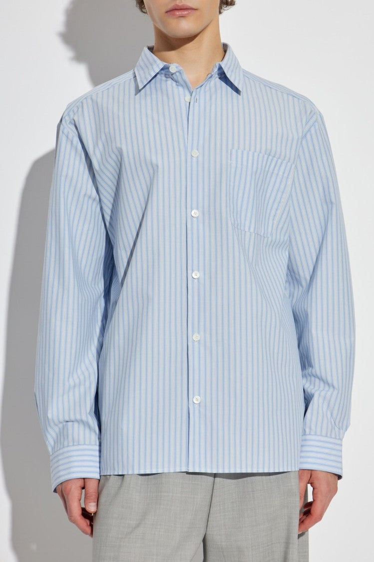 A.P.C. Long-Sleeve Vertical Striped Shirt