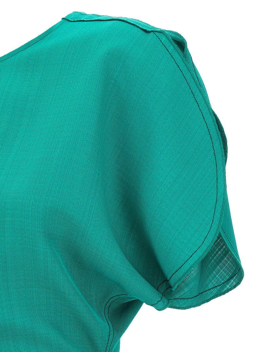 Victoria Beckham 'Gathered Waist Midi' Dress