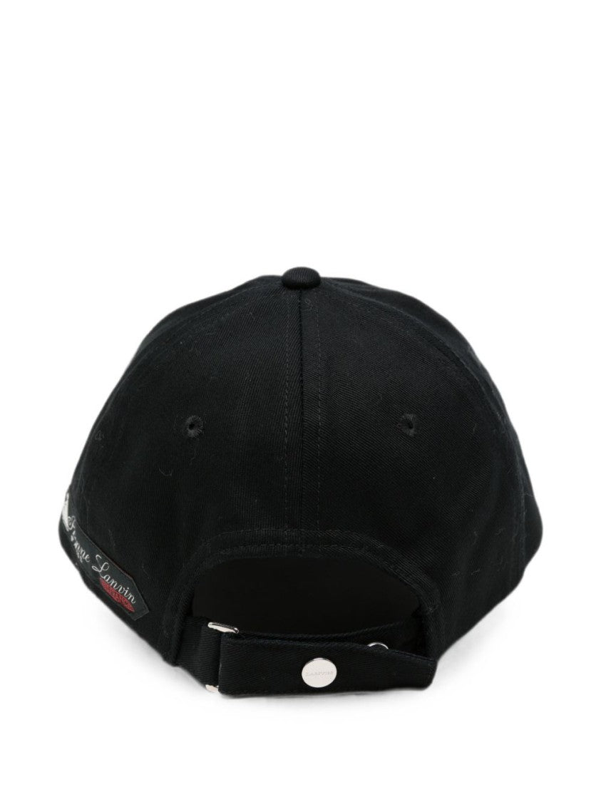 Lanvin Curved Brim Baseball Cap - Black