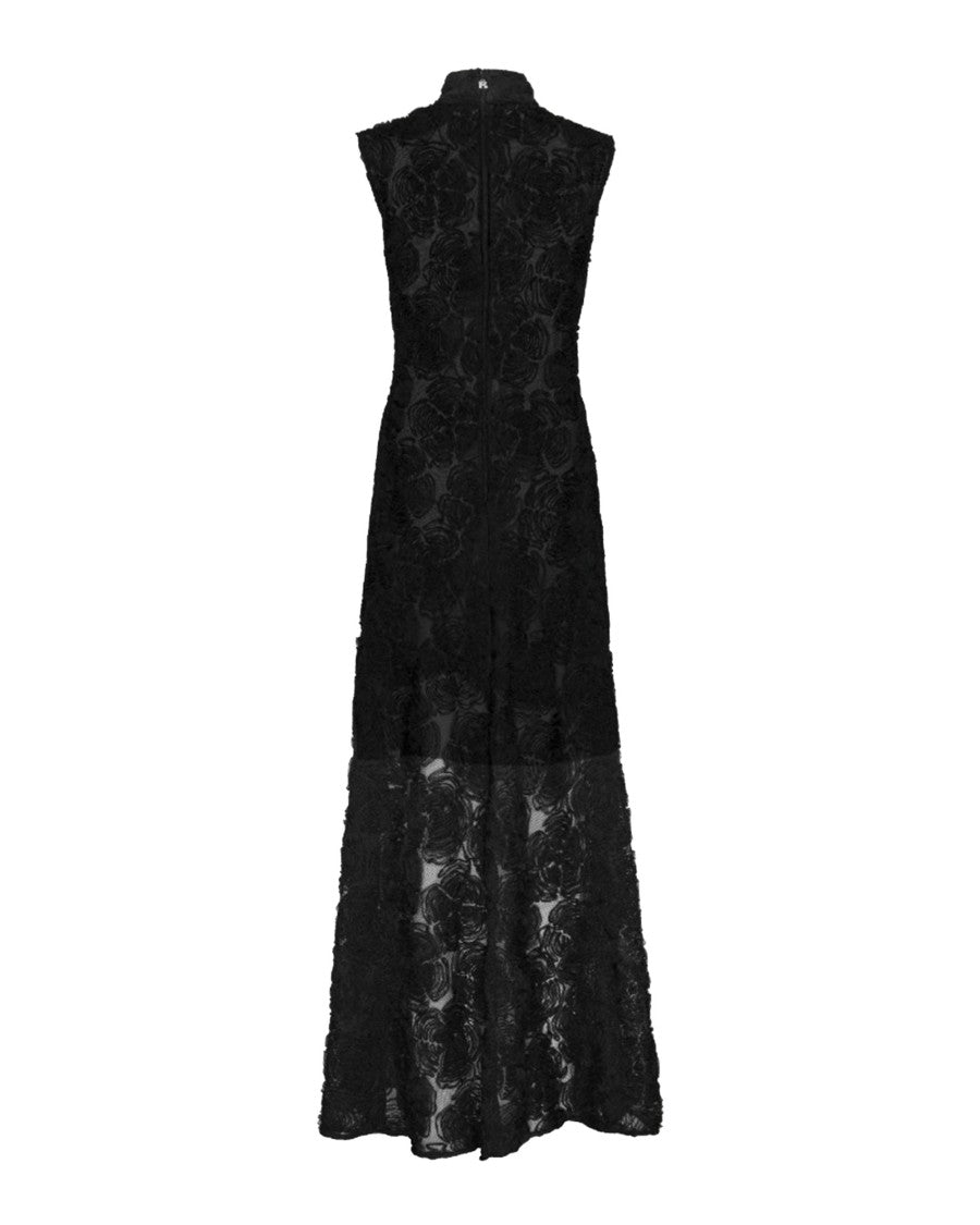 Rotate Black Floral Maxi Dress