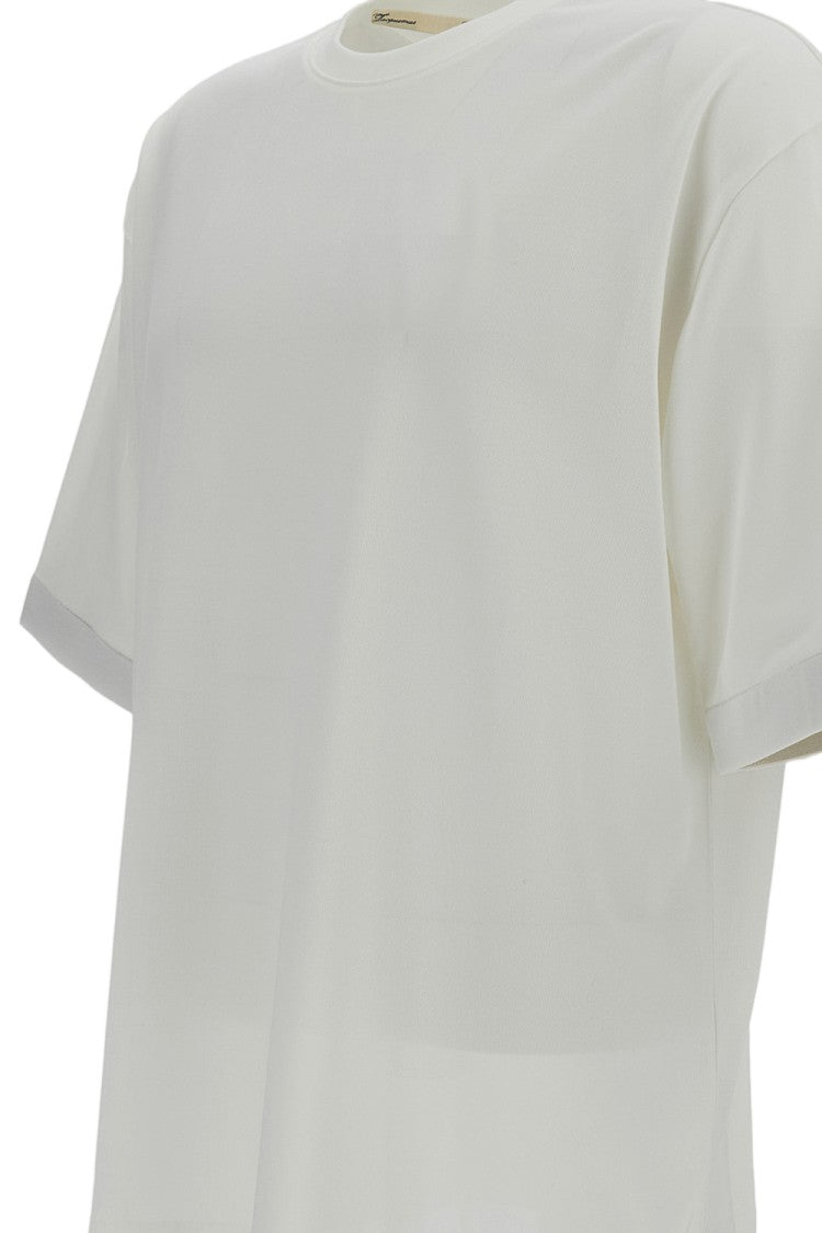 Jacquemus White The Rond Carre T-Shirts