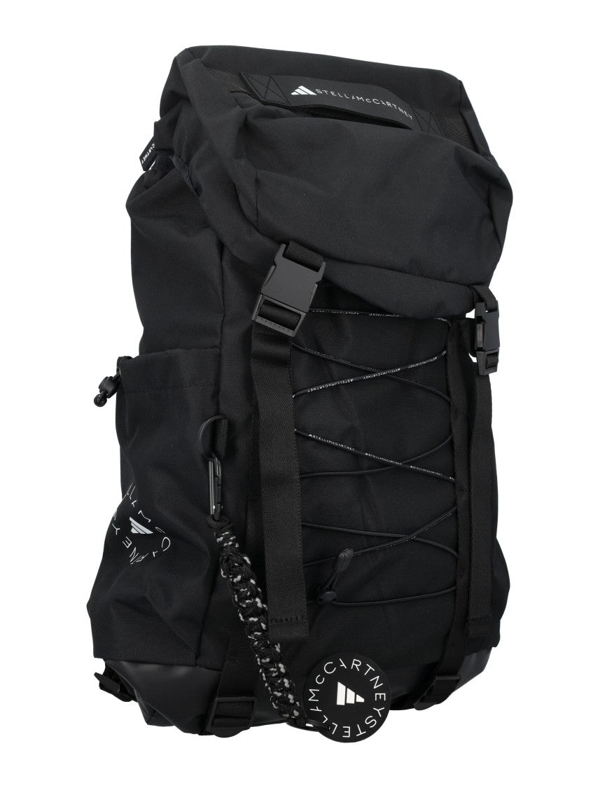 Adidas By Stella Mccartney Vegan Functional Black Nylon Backpack