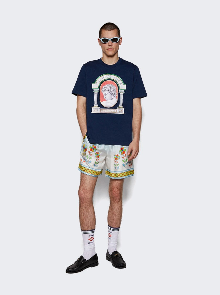 Casablanca La Medaille Printed T-Shirt Black