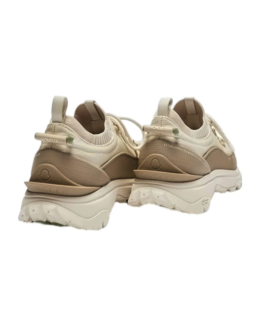 Moncler Low-Top Sneakers With Textured Upper And Sock-Like Collar