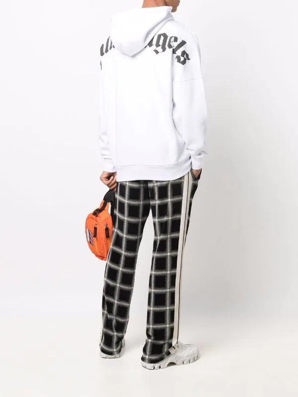 Palm Angels Logo-Print Drawstring Hoodie