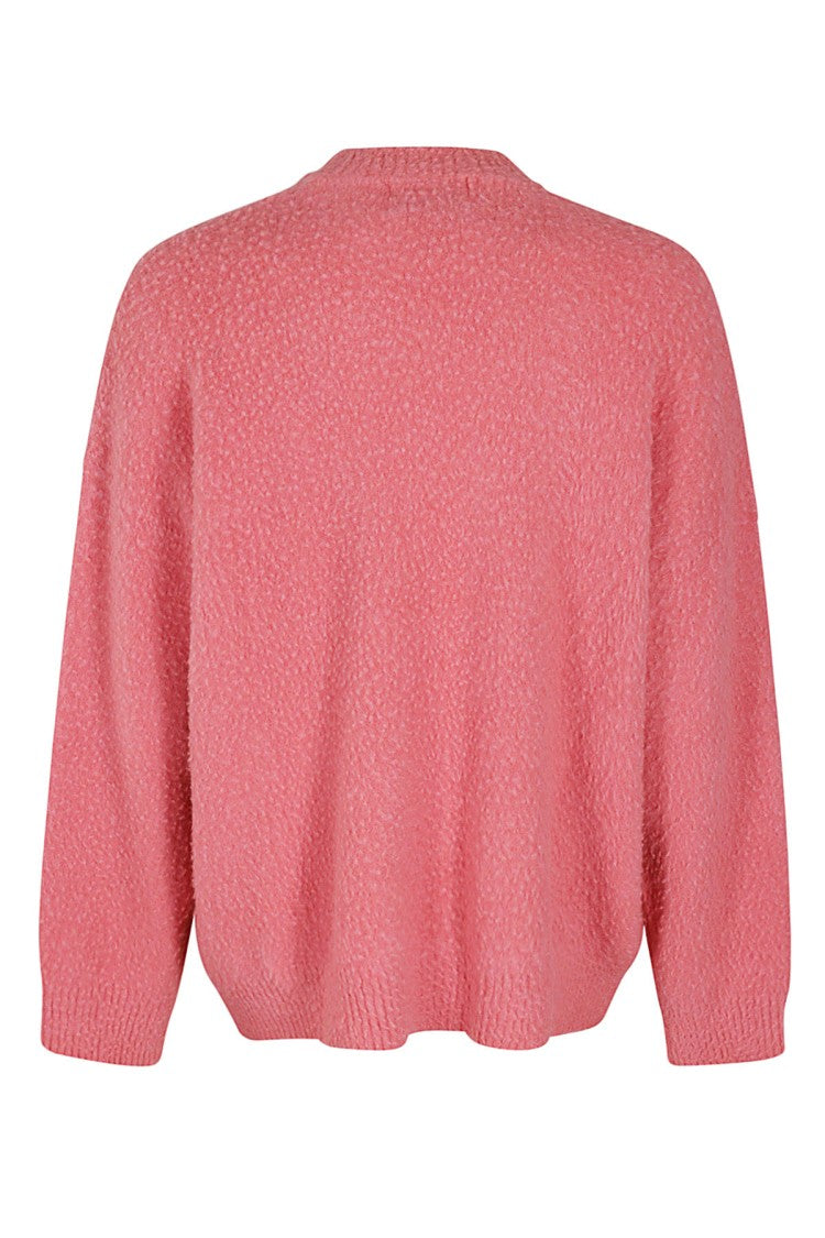 Bonsai Textured Knit Sweater With Round Neckline