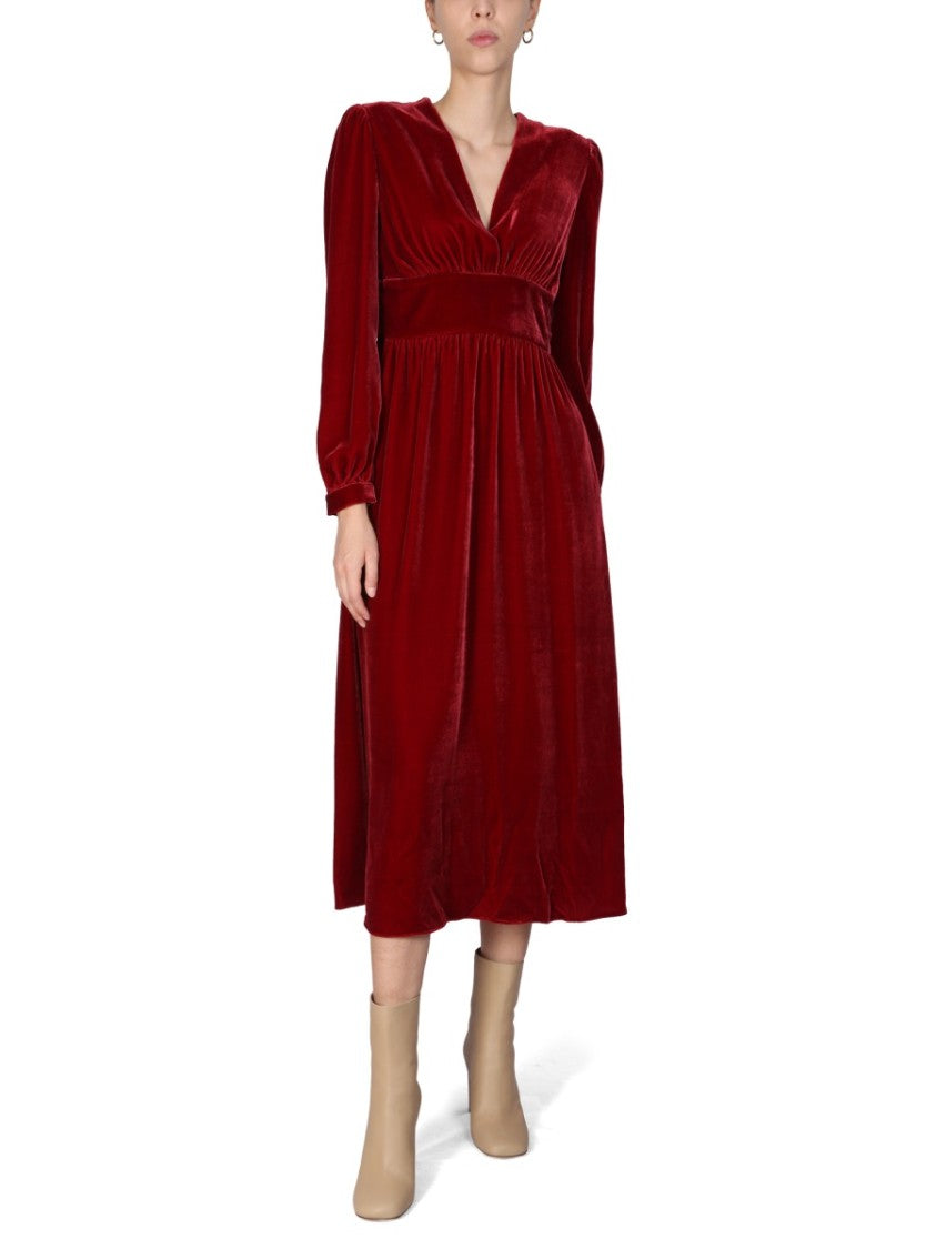 Boutique Moschino Panné Velvet Dress