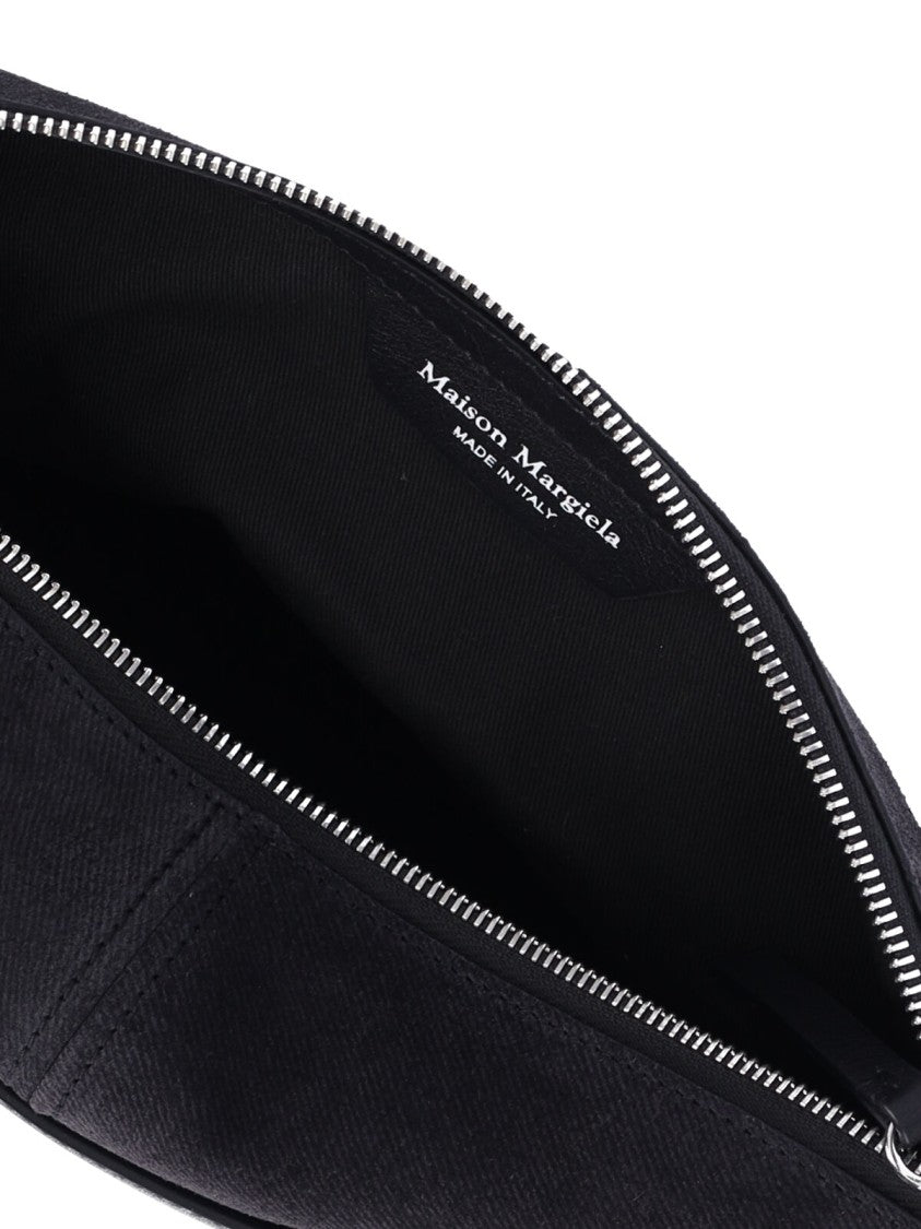 Maison Margiela Black 5Ac Soft Calfskin Leather Shoulder Bag