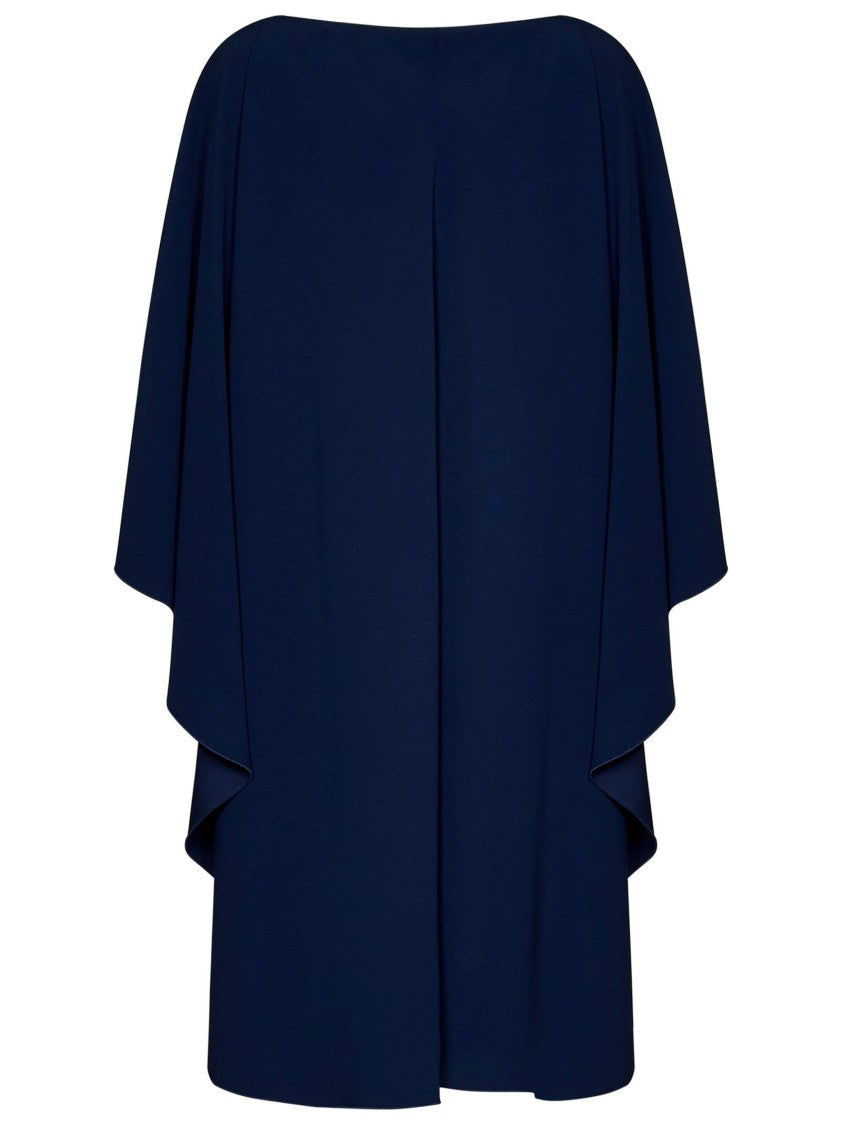 Alberta Ferretti Viscose Blend Blue Dress