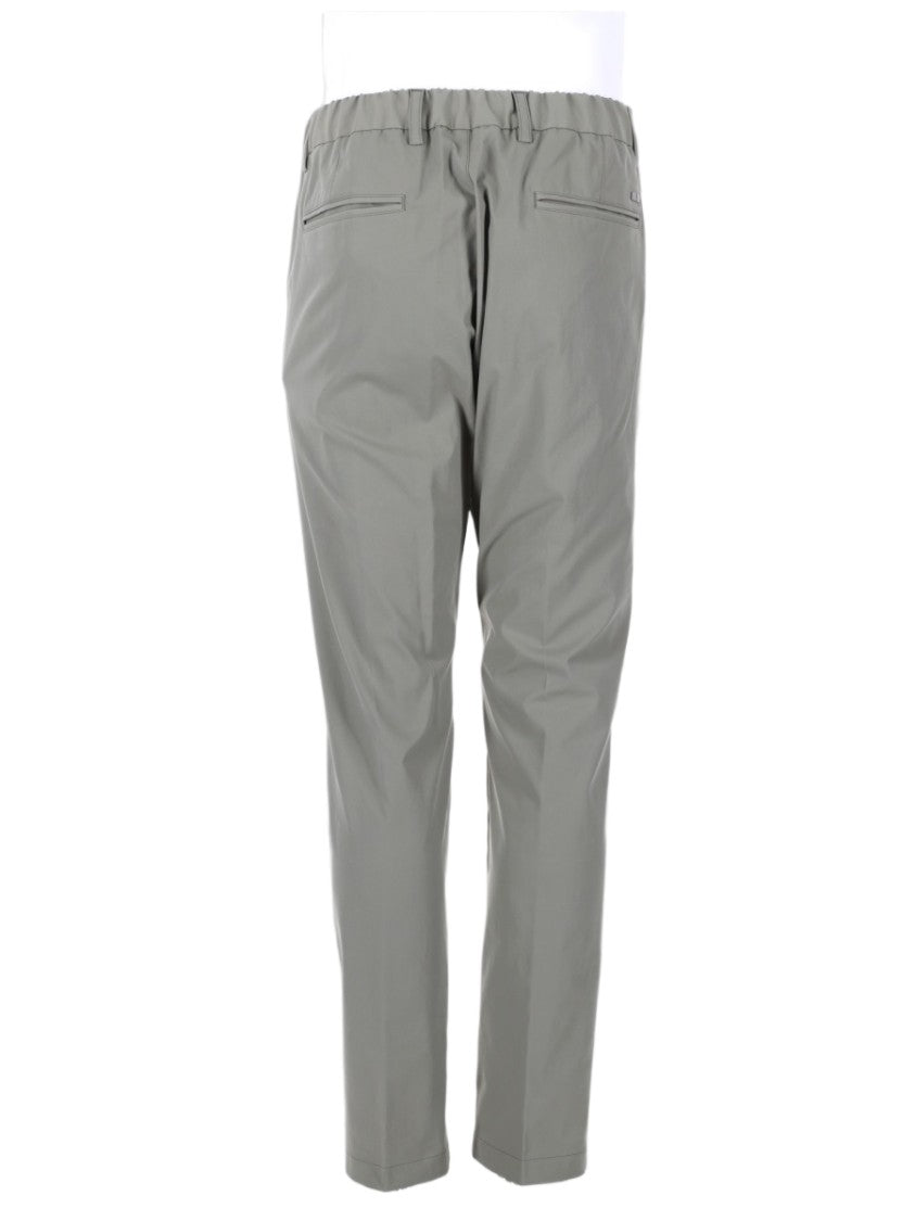 Herno Tailored Grey Technical Fabric Trousers