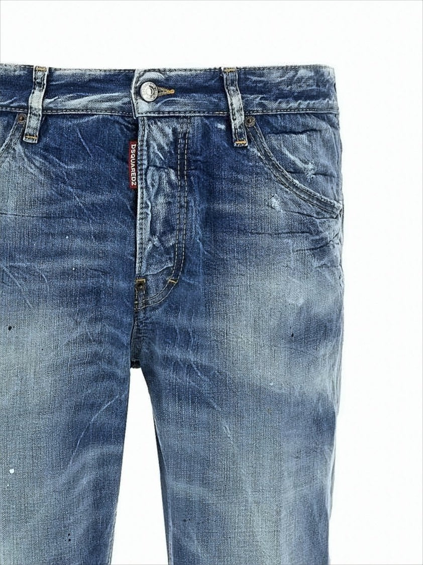 Dsquared2 Distressed Blue Denim Pants