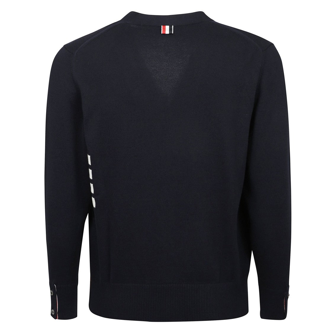Thom Browne V-Neck Cardigan With Grosgrain Details