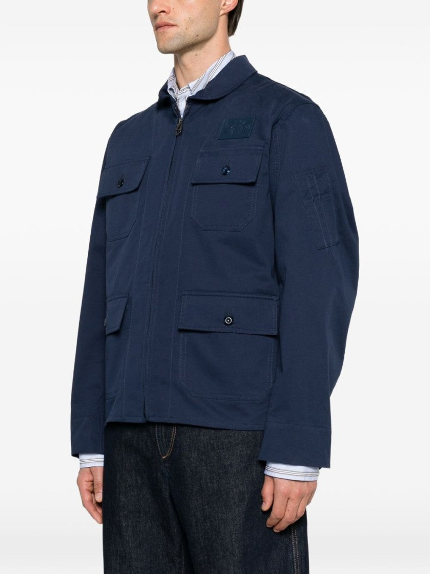 Kenzo Boxy Structured Jacket With Buttoned Flap Pockets