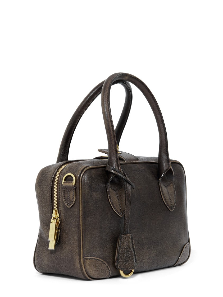 Golden Goose Structured Treated Leather Bag