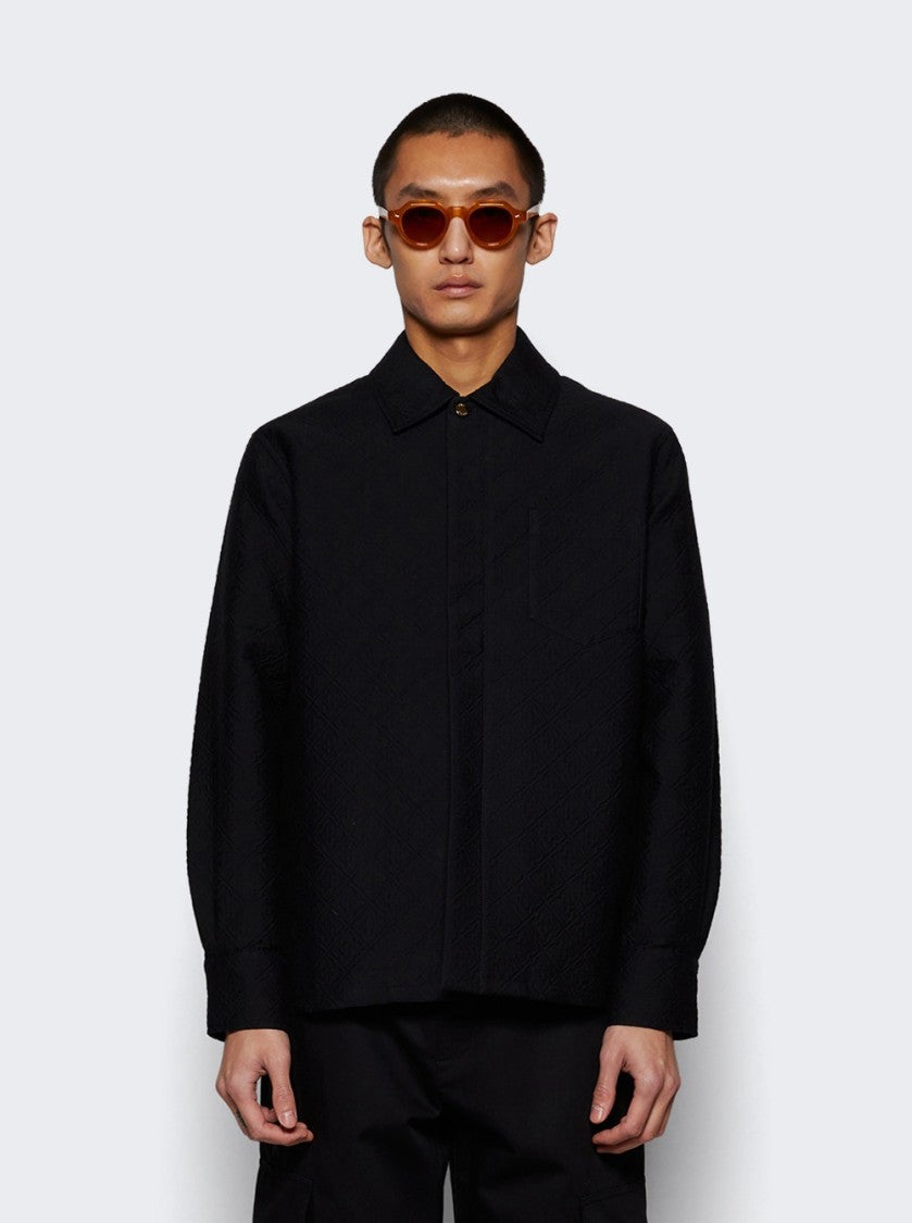 Casablanca Jacquard Shacket Black