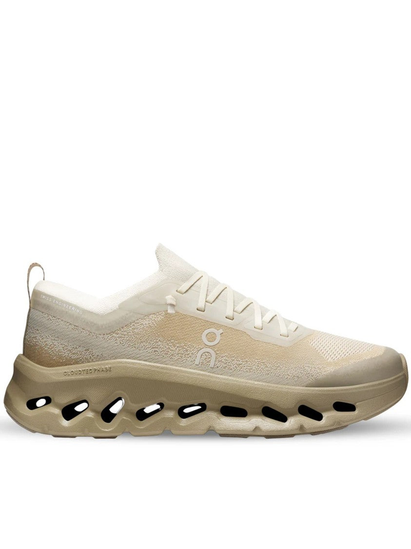 On Beige Cloudtilt Mo Breathable Mesh Running Sneakers