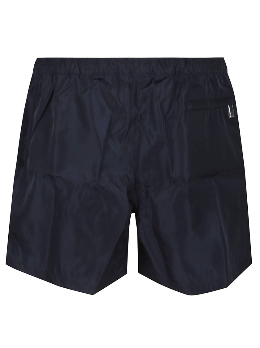 Valentino Nylon Swimsuit With Elasticated Waist And Signature Patch