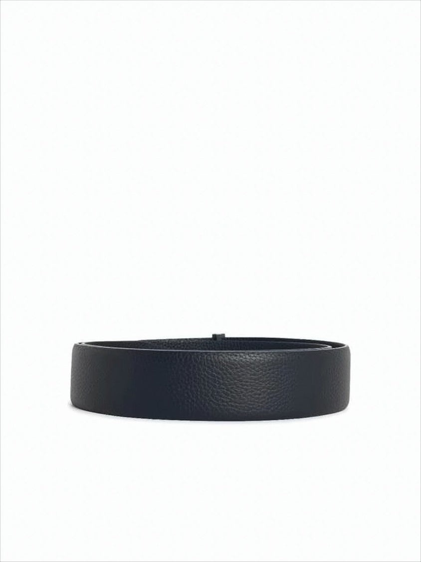 Tom Ford Textured Calf Leather Belt With Matte-Finished Buckle