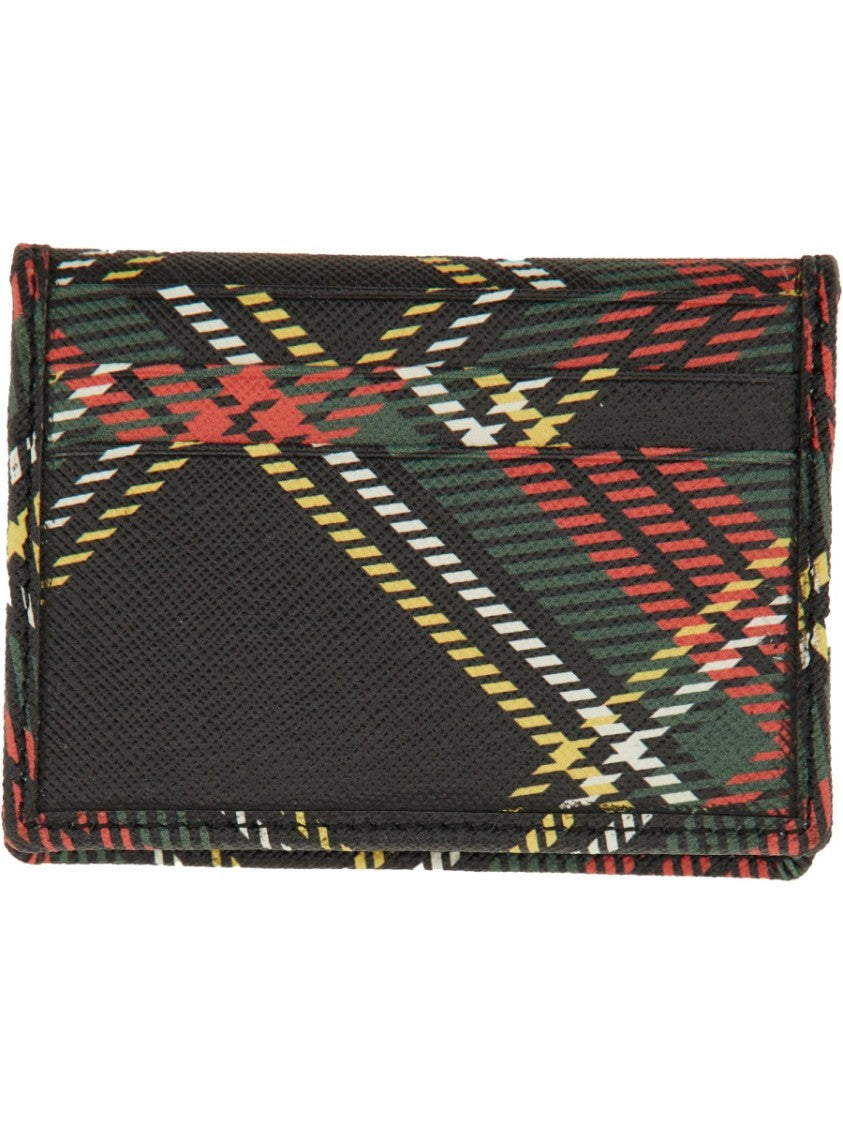 Vivienne Westwood Tartan Plaid Bi-Fold Card Holder