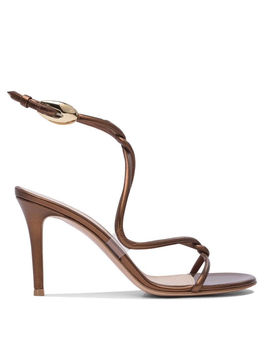 Gianvito Rossi Black Mamba 85 Sandals