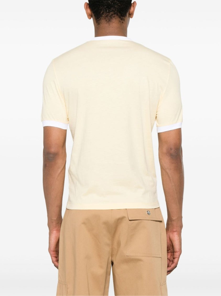 Jacquemus Beige Palm Tree Logo Contrast T-Shirt