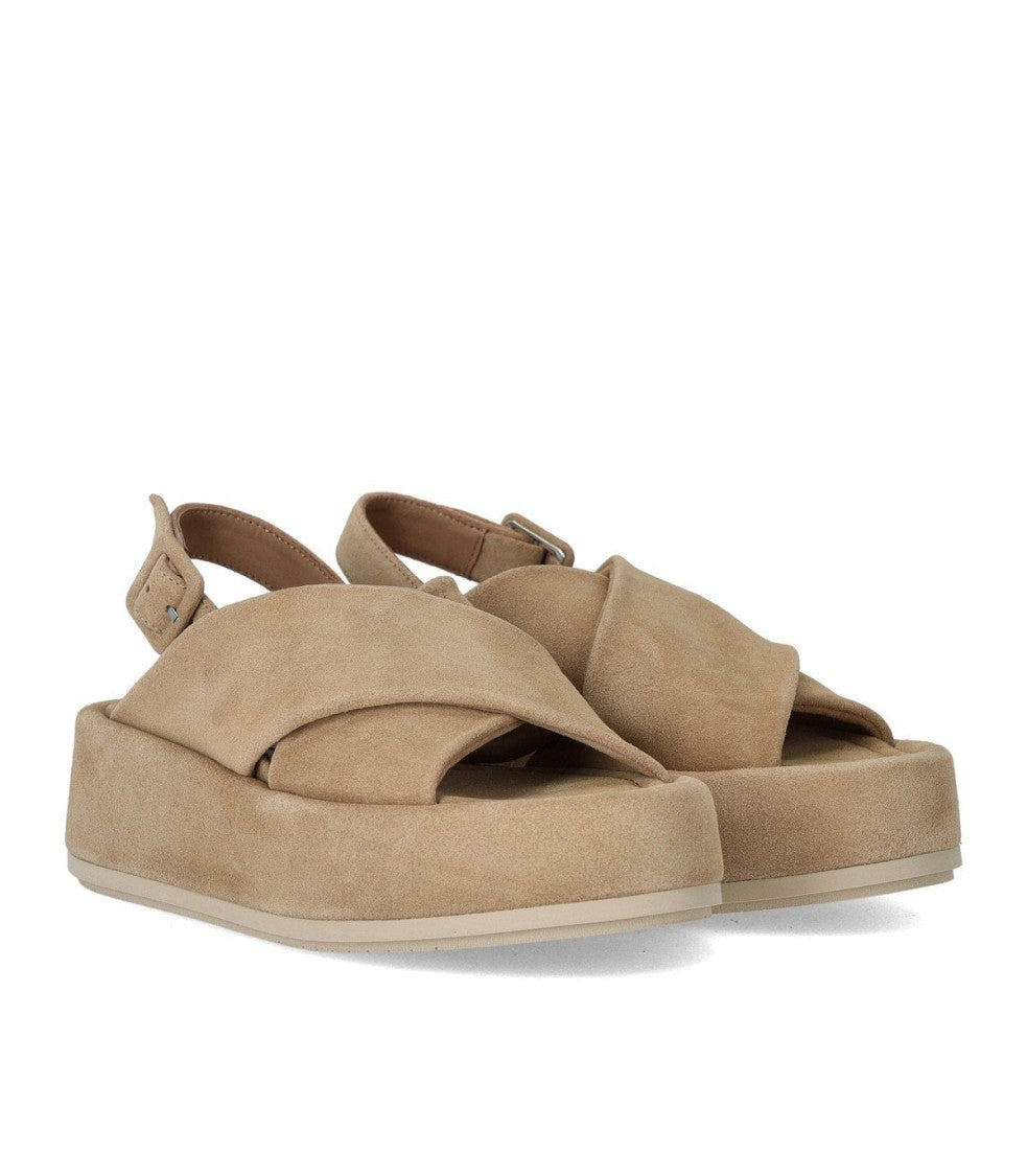 Paloma Barceló Basima Beige Platform Sandal