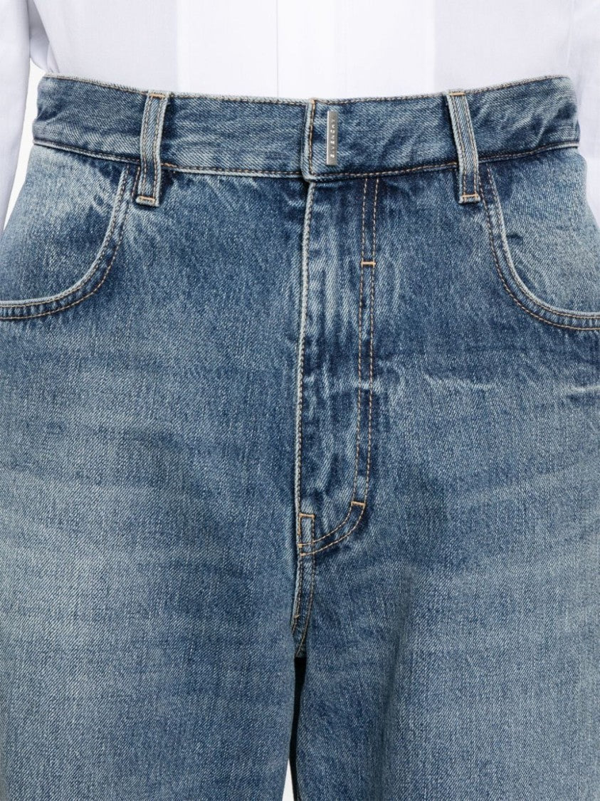 Givenchy Mid-Rise Indigo Blue Denim Jeans