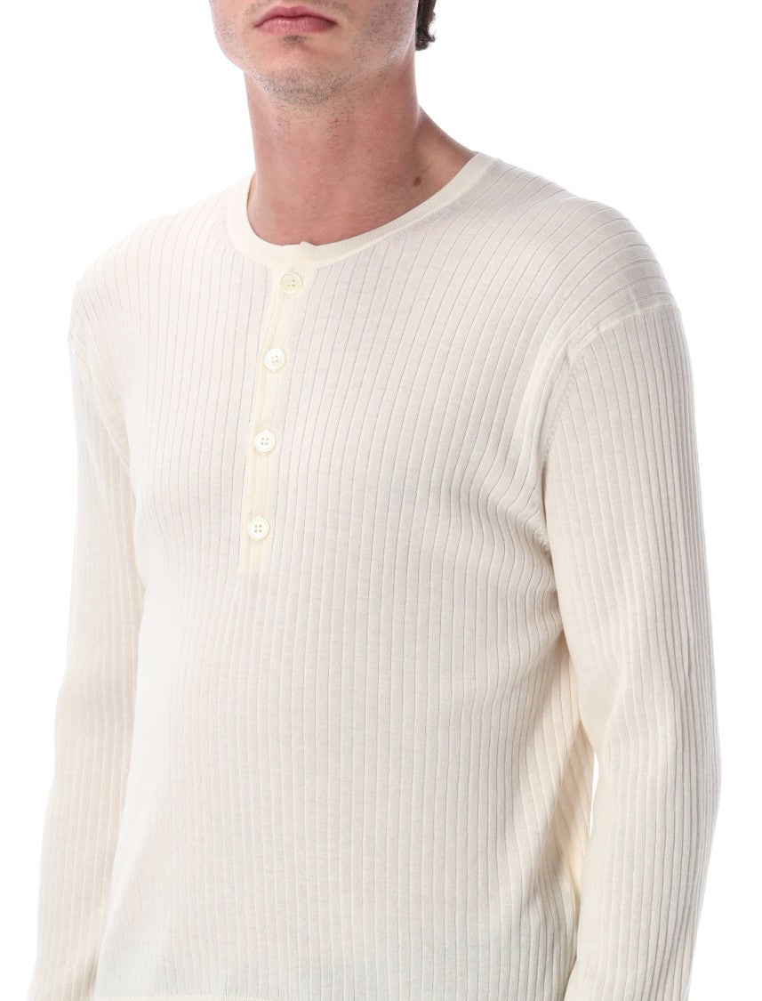 Our Legacy Fine Fine Coste Cotton Crepe Henley
