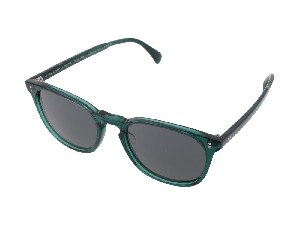 Oliver Peoples Green 5298Su Sole Acetate Rounded Square Sunglasses