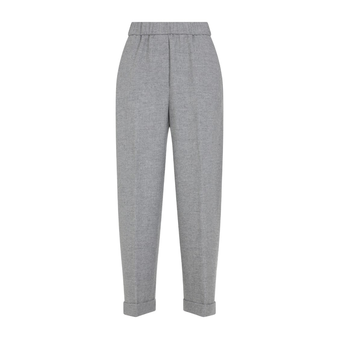 Peserico Mélange Grey Virgin Wool Pants