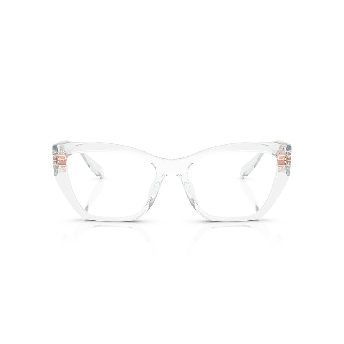 Michael Kors 0Mk4149u Transparent Cat-Eye Sunglasses With Rose Gold Detail