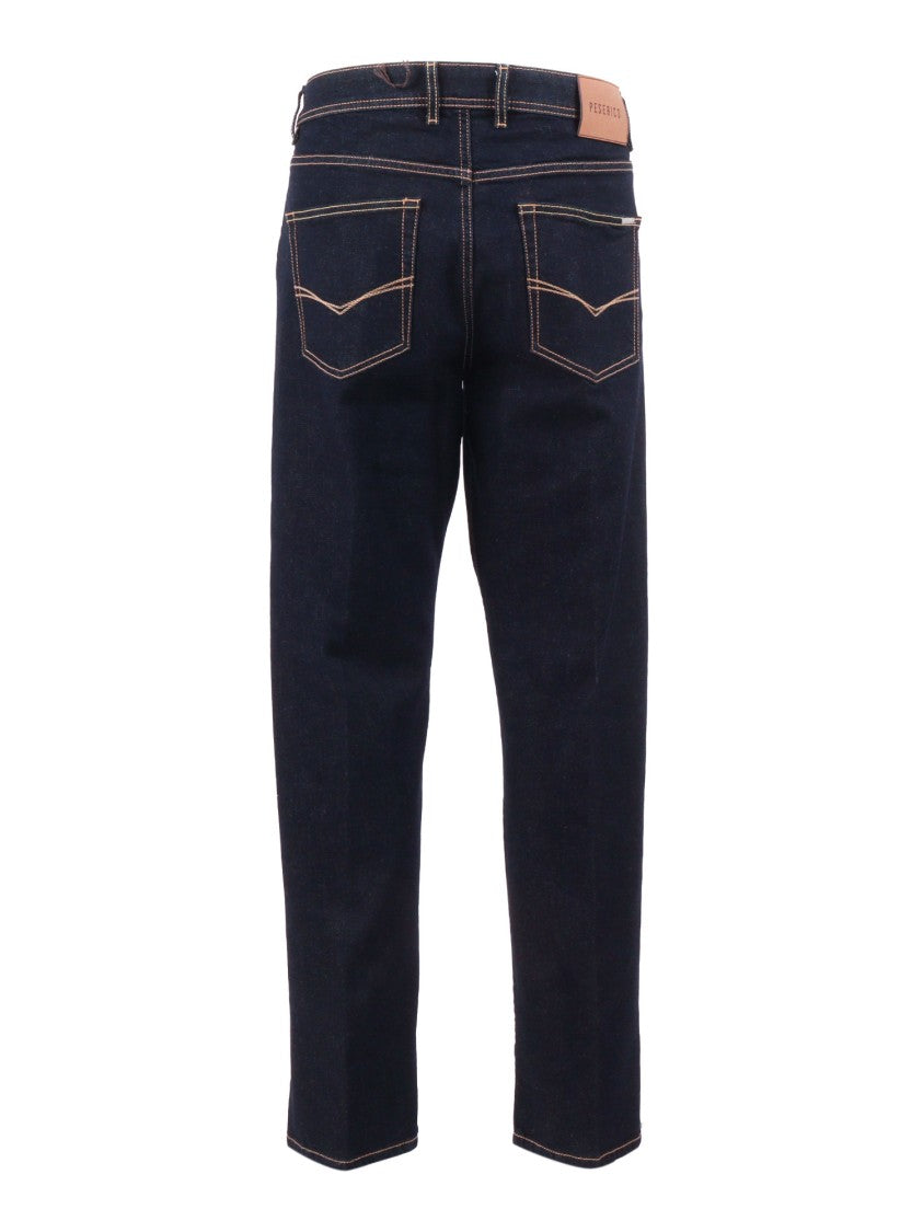 Peserico Straight Leg Blue Denim Jeans