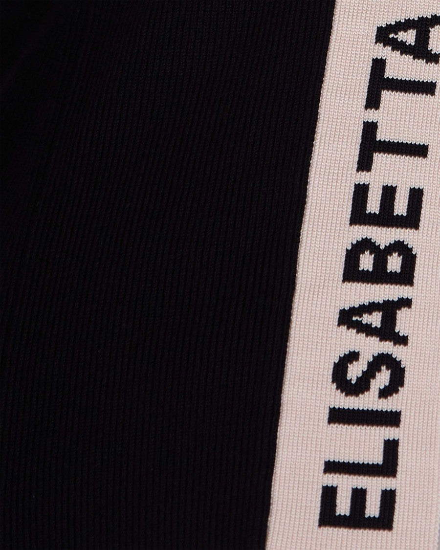 Elisabetta Franchi Knitted Top With Viscose Bands