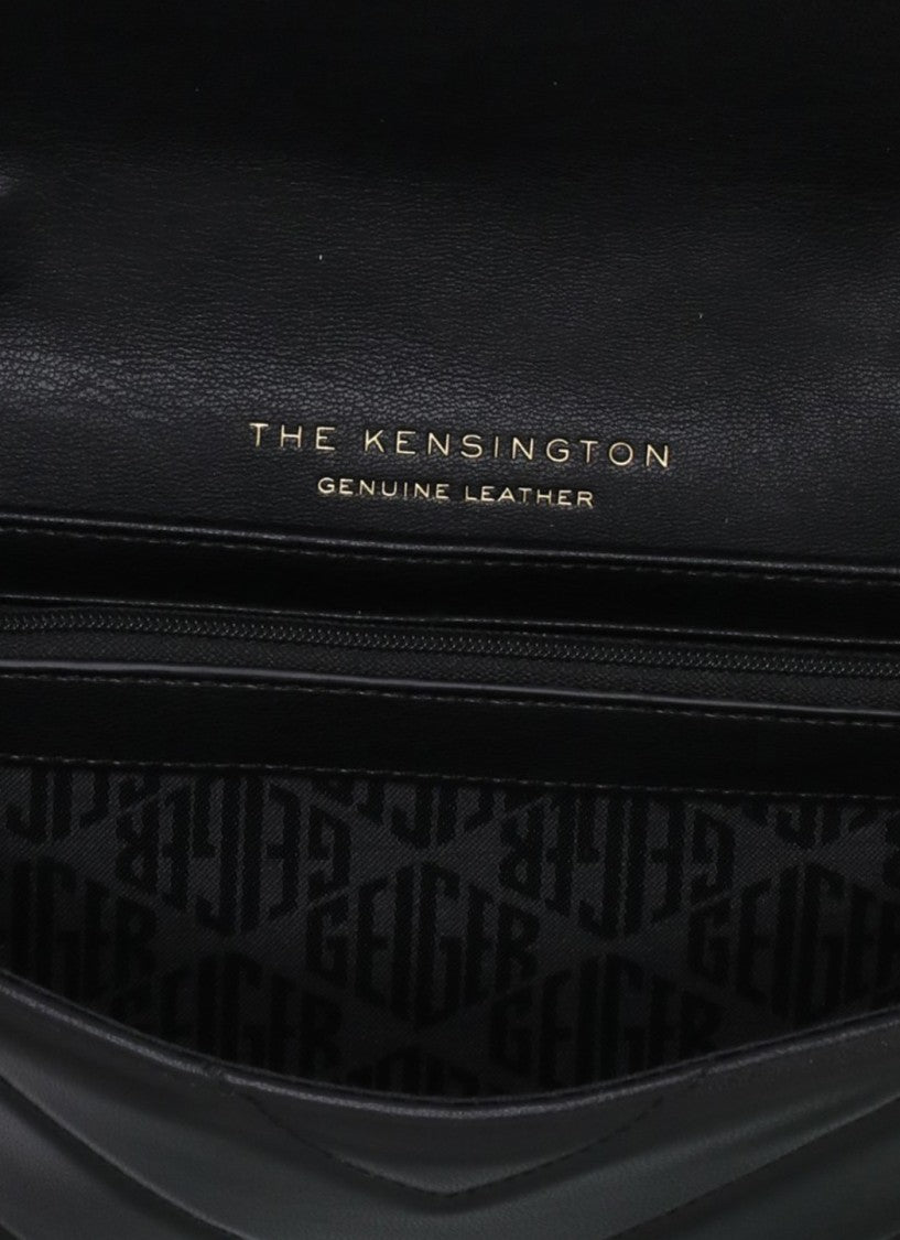 Kurt Geiger Black Kensington Leather Shoulder Wallet