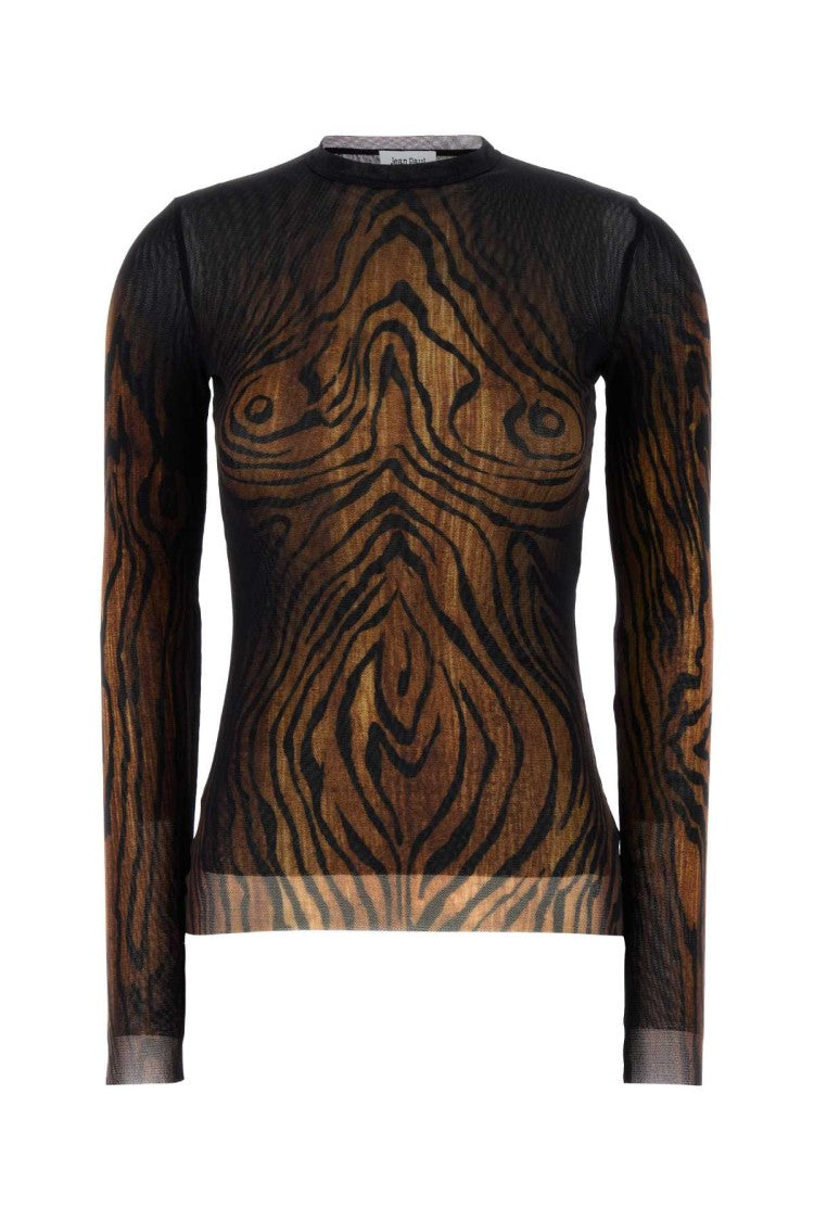 Jean Paul Gaultier Printed Tulle The Wood Top