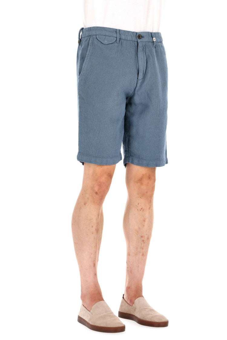 Myths Woven Cotton-Linen Bermuda