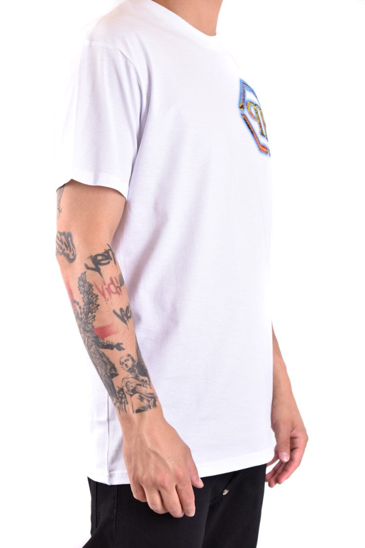 Philipp Plein White T-Shirt With Hexagonal Logo