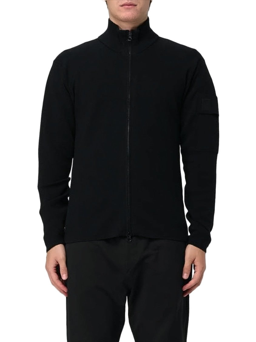 C.P. Company Tailored Black Zip-Up Turtleneck Sweater