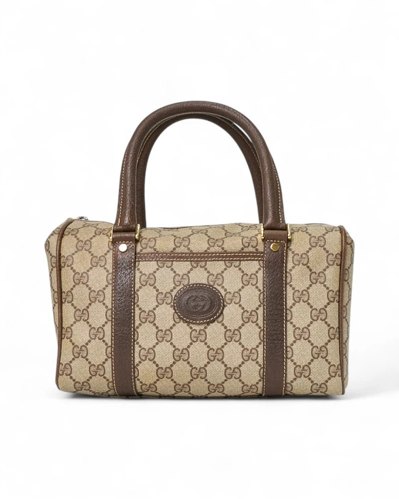 Gucci Boston Small Vintage Gg Supreme Brown