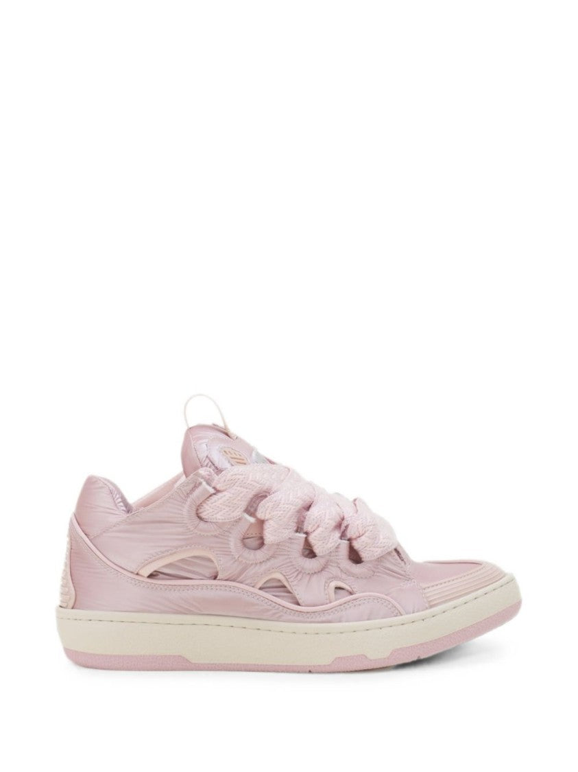 Lanvin Pink Oversized Lace Contemporary Sneakers