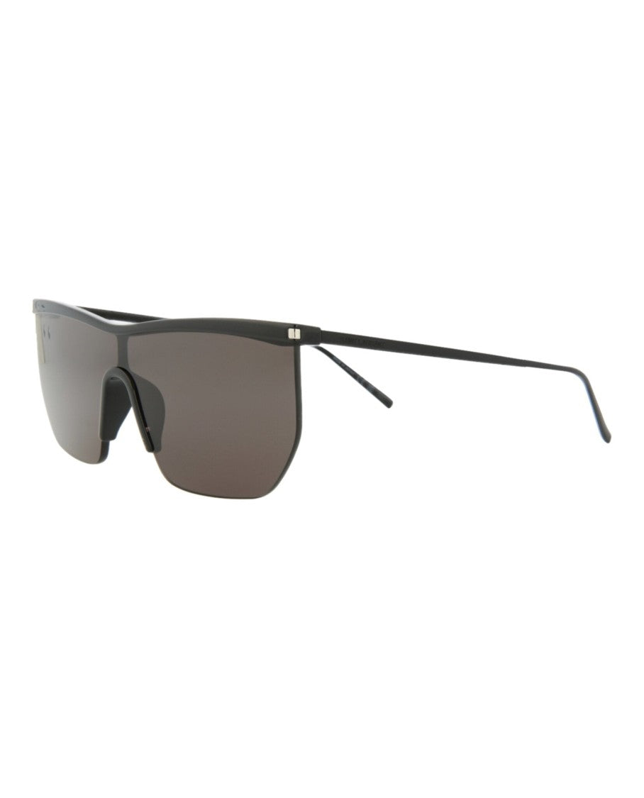 Saint Laurent Shield-Frame Injection Sunglasses With Metal Temples